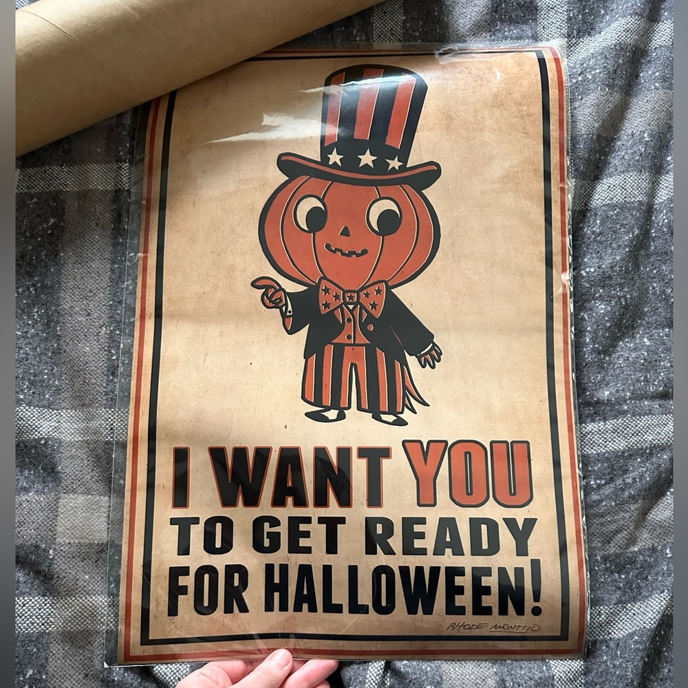 🎃👻 NEW Signed Halloween Art Print